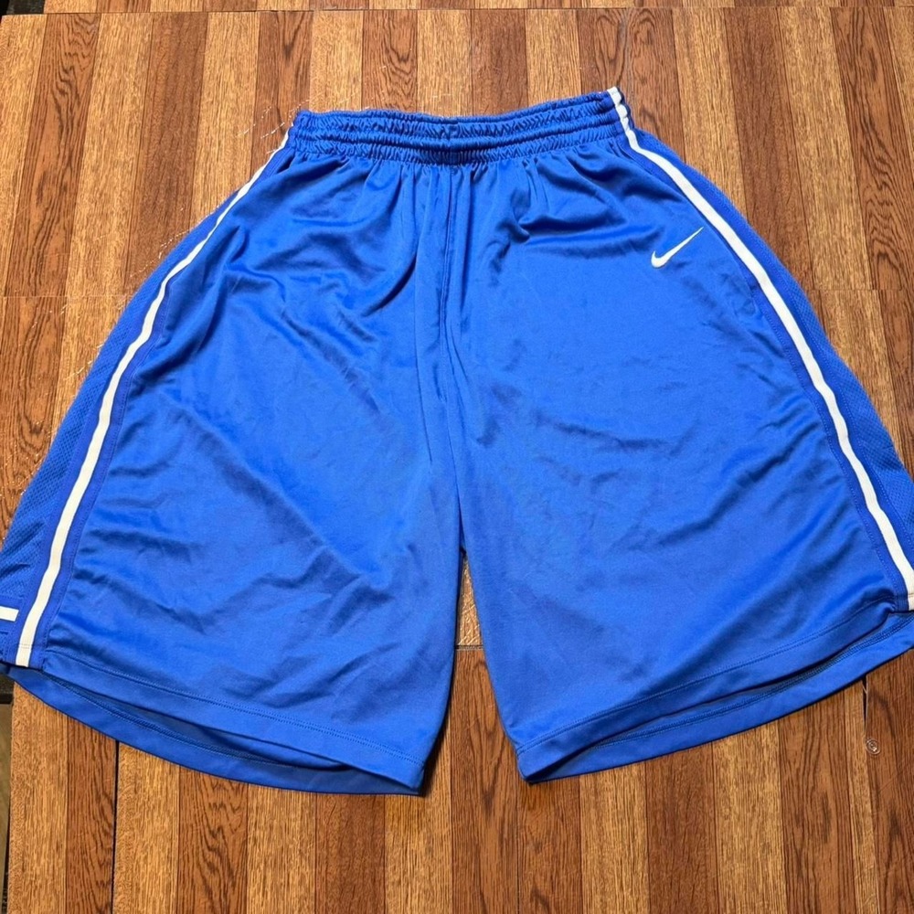 Nike‎ Basketball Blue Dri-Fit Retro Sportswear  Running Shorts medium